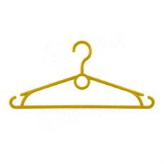 Plastový vešiak, šírka 40 cm, s otočným hákom, žltý, 1 ks