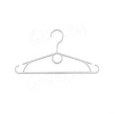 Plastový detský vešiak, šírka 32 cm, s otočným hákom, biely, 1 ks