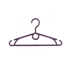 Plastový detský vešiak, šírka 32 cm, s otočným hákom, fialový, 1 ks