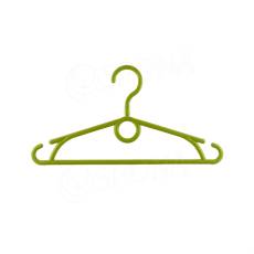 Plastový detský vešiak, šírka 32 cm, s otočným hákom, zelený, 1 ks