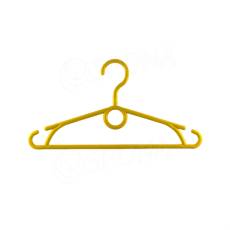 Plastový detský vešiak, šírka 32 cm, s otočným hákom, žltý, 1 ks