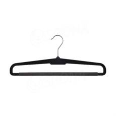 Plastový nohavicový vešiak, typ HB37, šírka 37 cm, molitan, čierny, 1 ks