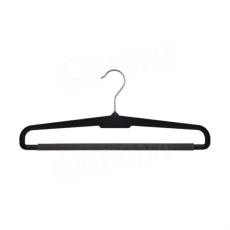 Plastový nohavicový vešiak, typ HB41, šírka 41 cm, molitan, čierny, 1 ks