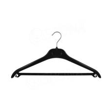 Konfekčný plastový vešiak, typ WPO45, šírka 45 cm, s priečkou, 1 ks