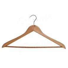 Drevený vešiak, typ BT, šírka 44,5 cm, s priečkou, bez zárezov, 1 ks