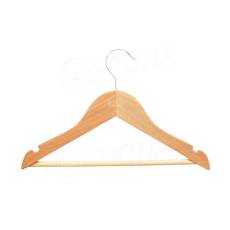 Drevený detský vešiak, typ 9300B, šírka 31 cm, s priečkou, so zárezmi, 1 ks