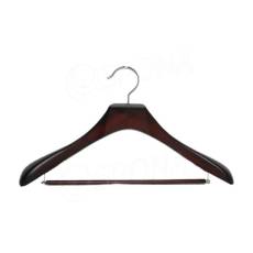 Drevený vešiak Deluxe 70P, tmavá čerešňa, šírka 45 cm, s priečkou, 1 ks