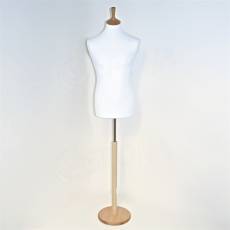 Panna FIDIA pánska, biely poťah, kruhový stojan, jaseň