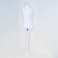 Panna FIDIA detská 6/8 rokov, biely poťah, kruhový stojan, biely