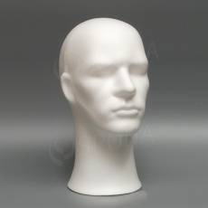 Hlava pánska PHILL polystyrén, biela