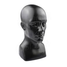 Hlava pánska ALEX, čierny plast