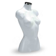 Busta ENERGY dámska, krátka, biela perla, kŕčok chróm