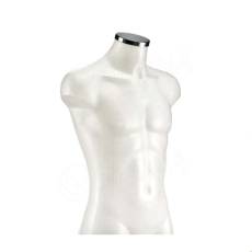 Busta ENERGY pánska, krátka, biela perla, kŕčok chróm