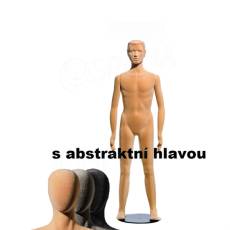 Figurína detská FLEXIBLE 15 rokov, chlapec, abstrakt, šedá, flok