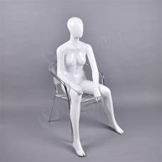 Figurína dámska Portobelle 222, abstraktná lesklá biela