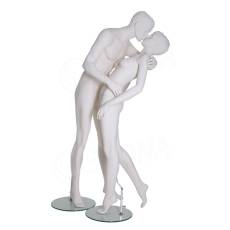 Figurína zamilovaná dvojica, matná biela