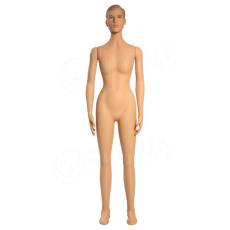 Figurína dámska FLEXIBLE, prelis, makeup, telová, plast