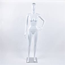 Figurína dámska SAMANTA 03, lesklá biela