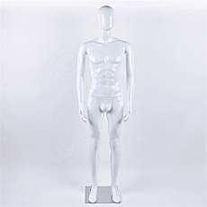 Figurína pánska DEREK 01, lesklá biela