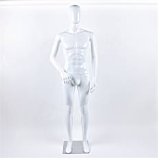 Figurína pánska DEREK 02, lesklá biela