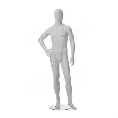 Figurína pánska CITY 04, matná biela