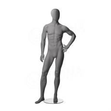 Figurína pánska CITY 05, matná šedá