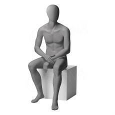 Figurína pánska CITY 06, matná šedá