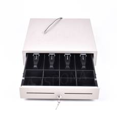 Pokladničná zásuvka EC 410, 4B/8M, béžová, kov