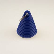 Kľúčenka, prívesok na kľúče v tvare hrušky, tmavo modrá