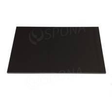 Polica MDF 400 x 350 x 12 mm, 4 x ABS, lesklá čierna