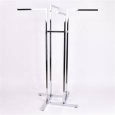 Štender PROFILINE štvorramenný, rovné ramená 45 cm, chróm