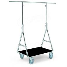 Štender ELITE 1006 skladací, čierny poťah, výška 166 cm, šírka 99-158 cm