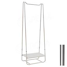 Štender SVEDESE A, šírka 65 cm, výška 183 cm, vrátane držiaku police, chróm