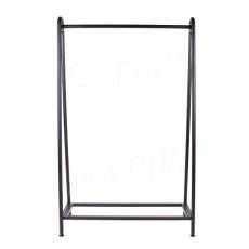 Štender NORVE B šírka 100 cm, výška 160 cm, čierny matný