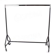 Štender TRIANGL šírka 150 cm, výška 157 cm, čierna matná, chróm