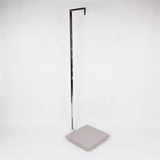 CUADRO, 210, stojan k byste 400 x 500 x 1700 mm, doska malaga, chróm