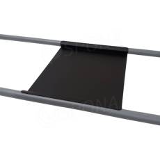 Spodná polička pre štender EOS, 300 x 380 mm, hrúbka 1,5 mm, čierna