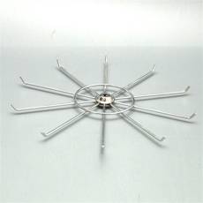 Stojanček na stôl, kolotoč 330 mm, 10 háčikov, chróm