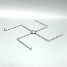 Stojanček na stôl, kríž 300 mm, 4 ramena, chróm