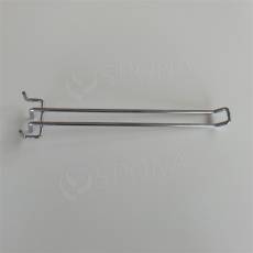 PEG háčik EURO, dĺžka 250 mm, drôt 5 mm, chróm