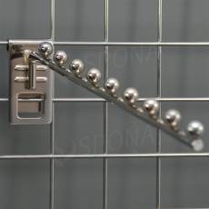 SIEŤ 5 vodopád úzky, 9 guľôčok, dĺžka 400 mm, sklon 5°, chróm