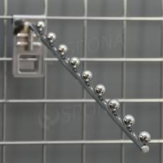 SIEŤ 5 vodopád úzky, 9 guľôčok, dĺžka 400 mm, sklon 15°, chróm