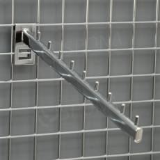 SIEŤ 5 vodopád, 9 kolíčkov, dĺžka 400 mm, sklon 15°, chróm