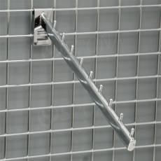 SIEŤ 5 vodopád, 9 kolíčkov, dĺžka 400 mm, sklon 25°, chróm