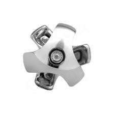 BLOCK 25, spojka trojcestná ľavá SX, chróm