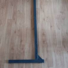 VARIANT stojka samostojná 30 x 50 mm, dĺžka 2448 mm, 1 x 8 mm, šedá RAL