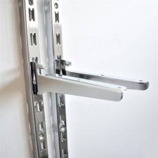 VARIANT držiak sklenenej police, dĺžka 200 mm, pár, chróm