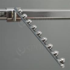 VARIANT vodopád úzky, 9 guľôčok, dĺžka 400 mm, sklon 10°, chróm