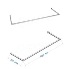 SCACCO MATTO 8340C, U-rampa 630 x 325 mm, chróm