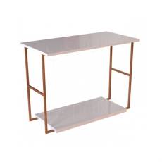 CUADRO, 400, stolík výstavný komplet, 120 x 90 x 40 cm, šedé a biele LTD